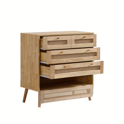 Bamboe Kast – Ladenkast – Opbergkast – Commode – Ladekast – Naturel Kleur – 3 Lades – Duurzaam Bamboemateriaal – Compact Ontwerp