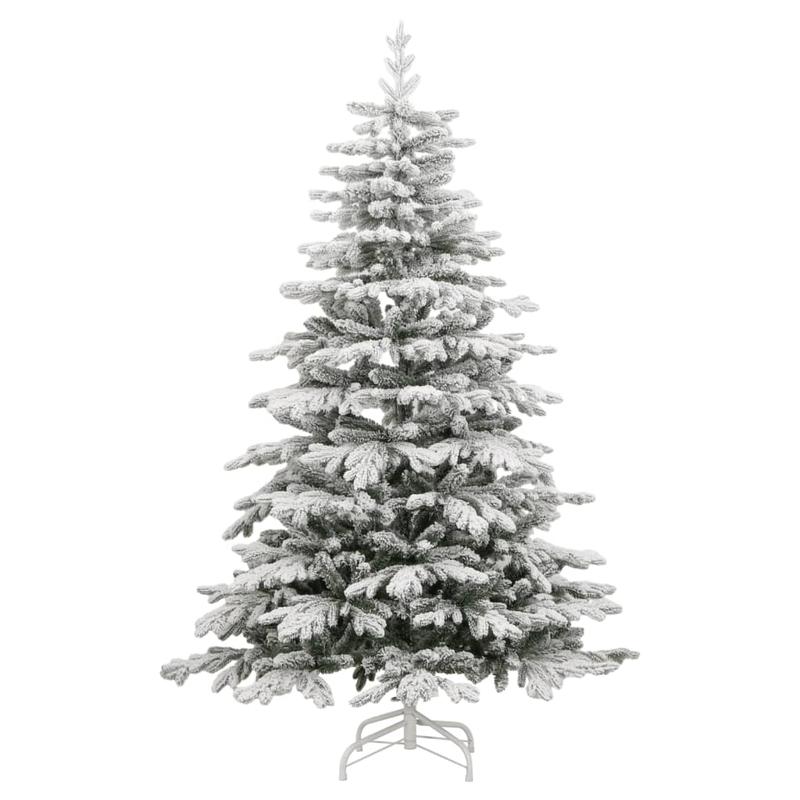 Kunstkerstboom – Nepboom – Kerstboom – Kunsttakken – Flockboom – 180 cm – Inclusief Standaard – Onderhoudsvrij