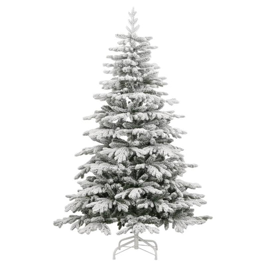Kunstkerstboom – Nepboom – Kerstboom – Kunsttakken – Flockboom – 180 cm – Inclusief Standaard – Onderhoudsvrij