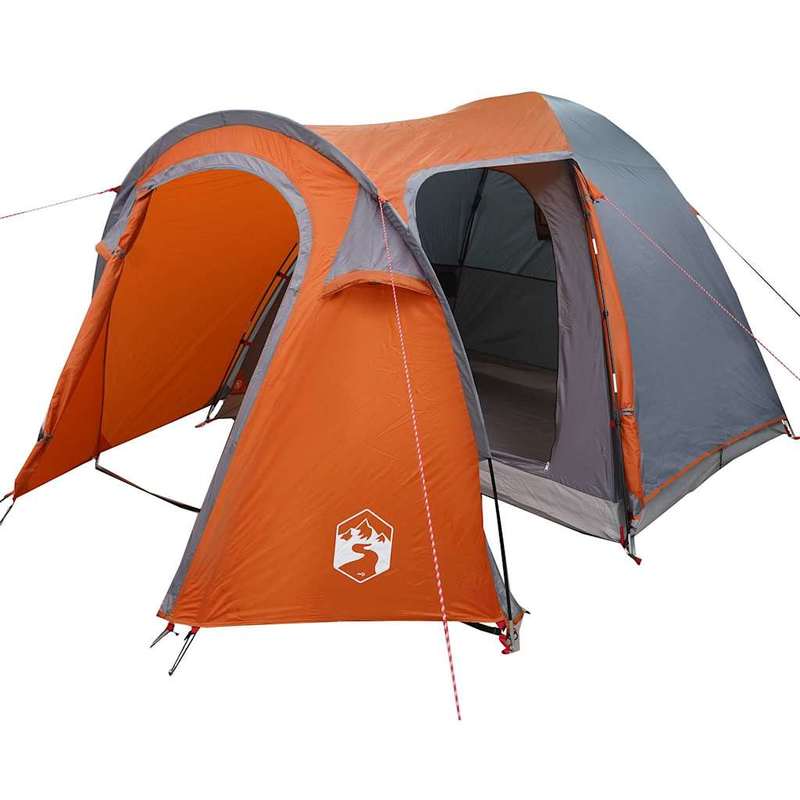 Dome Tent with Roof and Storage with Air Vent Gray and Orange Removable Temporary Outdoor Available in All Seasons