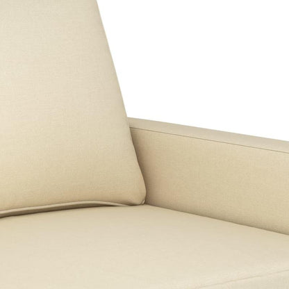2-zits bank – 2-persoons sofa – loveseat – klein zitmeubel – tweezits bank crème – duurzaam hardhouten frame – comfortabel schuimkussen