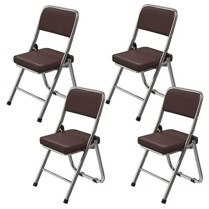 PU Stoelen – Vergaderstoelen – Bureaustoelen – Kantinestoelen – Conferentiestoelen – Set Van 4 – Ergonomisch Comfort – Ruimtebesparend & Lichtgewicht