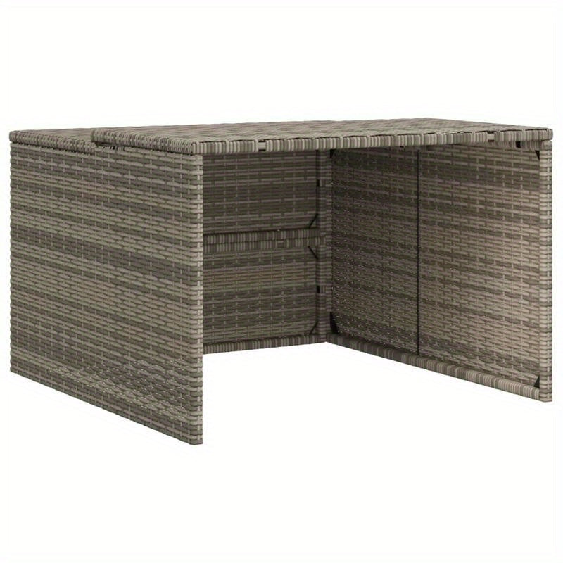 Grasmaaier Hoes – Maaierbescherming – Robotmaaier Cover – Tuinmachine Hoes – Waterafstotende Beschermhoes – Grijs – Polyrattan Materiaal – 86 x 90 x 52/57 cm