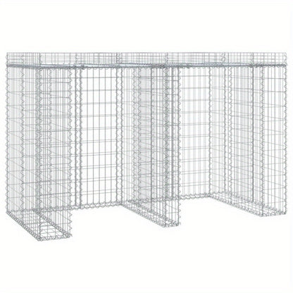 Afvalbak – Vuilnisbak – Prullenbak – Afvalcontainer – Afvalton – Gegalvaniseerd Staal – Weerbestendig & Groot Formaat 192x91x120 cm