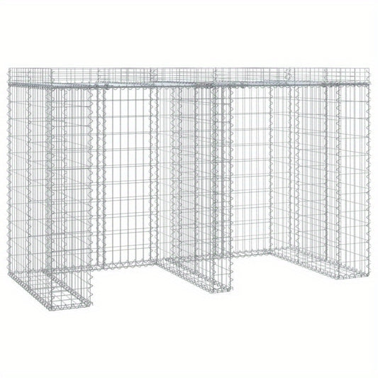 Afvalbak – Vuilnisbak – Prullenbak – Afvalcontainer – Afvalton – Gegalvaniseerd Staal – Weerbestendig & Groot Formaat 192x91x120 cm