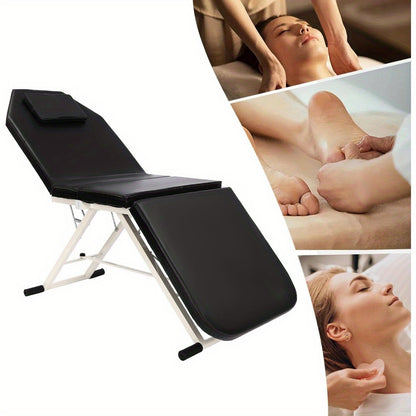 Massagetafel – Behandelbank – Massagebed – Therapie tafel – Inklapbaar – Verstelbaar – 3 zones – PVC bekleding – Draagvermogen 250 kg