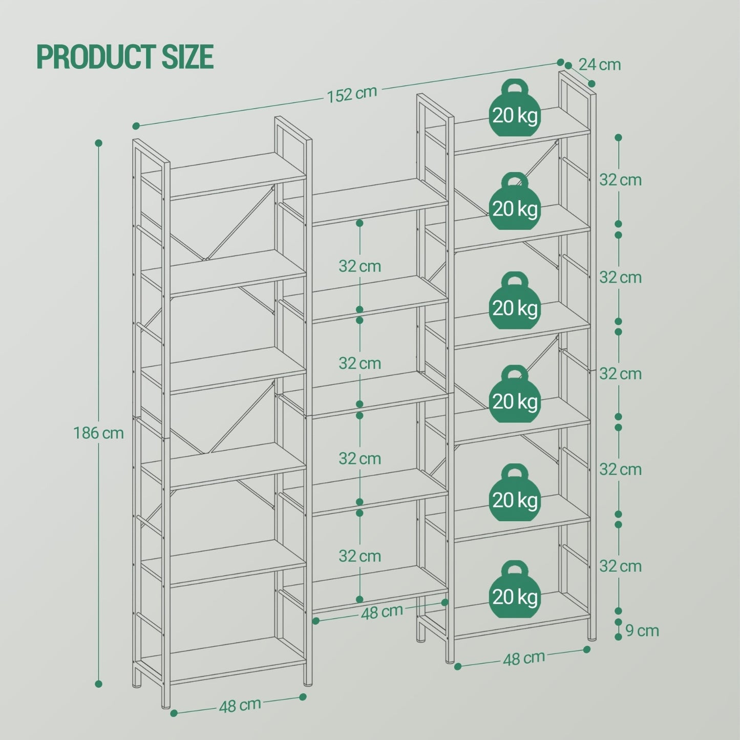 Bookshelves, Freestanding Shelves, Shelf with 17 Shelves, 6 Levels, Adjustable S, Bookshelf For Living Room, Living Room Decor And Accessories, Small Bookshelf, Storage And Organization, Tall Bookshelf, White Bookshelf, Bookc