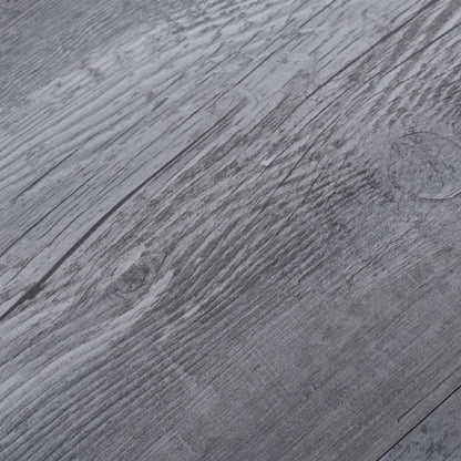 PVC Vloerplanken – Zelfklevend Vloertegels – Vinyl Vloer – Vloersticker – Mat Grijshout – Eenvoudige Installatie – 5,02 m² 2 mm PVC