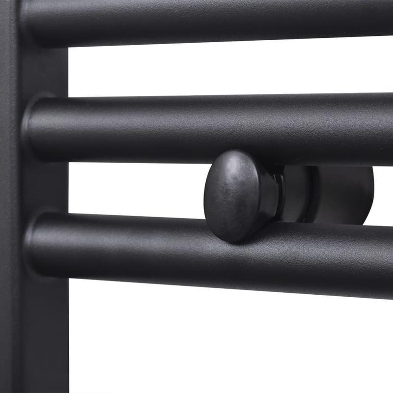 Handdoekradiator – Designradiator – Badkamerradiator – CV Radiator – Handdoekdroger – Mat Zwart – 500x1160 mm – Hoogwaardige Niet-elektrische Kwaliteit