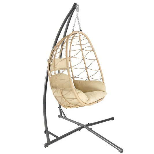 Hangmatstandaard – Hangmat Frame – Staande Hangmat Steun – Metal Hangmat Houder – Vrijstaande Hangmatstandaard – Max Draagkracht 130 kg – Gepoedercoat Stalen X-Vorm Frame