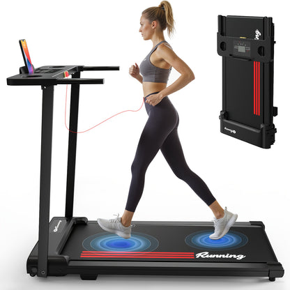 2-in-1 Opvouwbare Loopband – Hardloopband – Wandelloper – Fitnessapparaat – Elektrische Loopband – Krachtige 2.0 PK Motor – Compact Ruimtebesparend Design