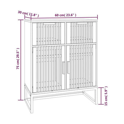 Sideboard 60x30x75cm edited wood Practical and removable