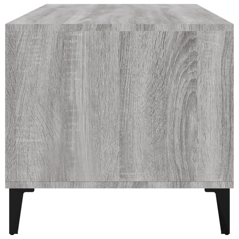 Coffee table 90x49x45cm edited wood grijs sonoma Removable, suitable for indoor use and suitable for all seasons