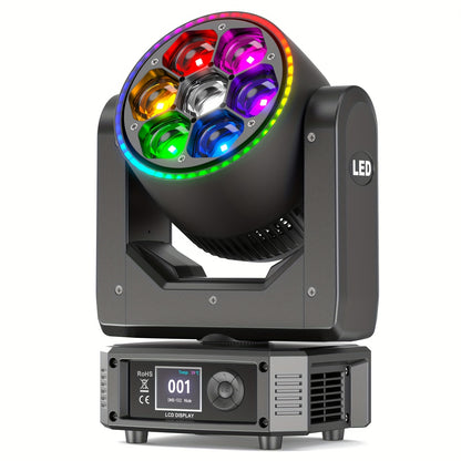 Movinghead – LED Moving Head – Podiumverlichting – Disco Licht – DJ Verlichting – 7x50W RGBW 4-in-1 – Variabele Zoom & Multi Mode