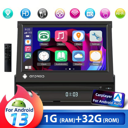 Autoradio – Android Car Stereo – Multimedia Systeem – GPS Navigatie – Single Din – 7-Inch Capacitive Touchscreen – Wireless WiFi & Bluetooth Connectivity