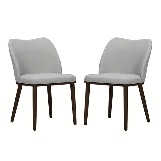 Moderne Eetkamerstoelen – Stoelen Set – Design Stoelen – Keukenstoelen – Zithoek Stoelen – Lichtgrijs – Stevige Niet-Houten Poten – Ergonomisch Comfortabel