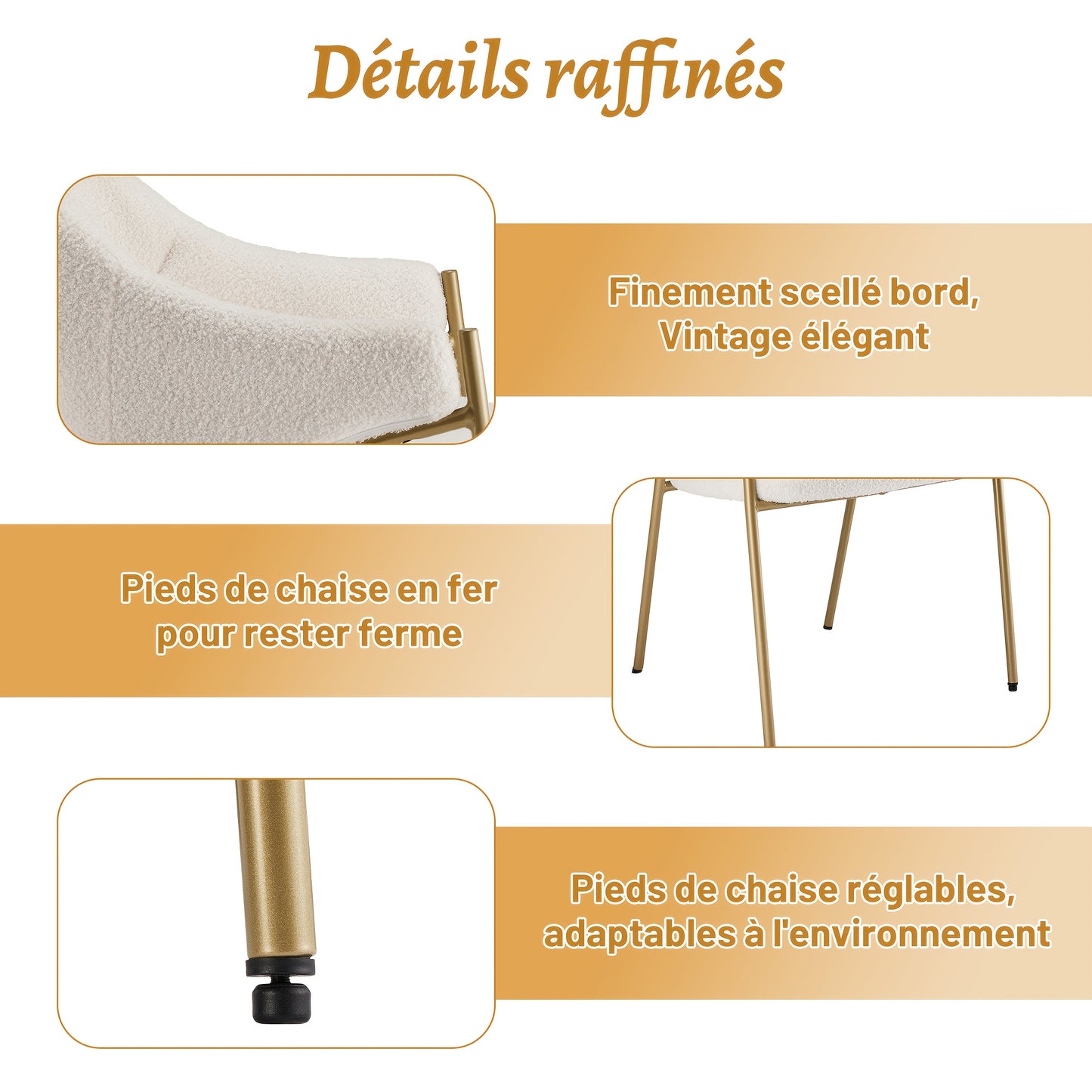 Armstoel – Eetkamerstoel – Fauteuil – Stoel – Zitstoel – Wit – Ergonomisch Ontwerp – Stevig Metalen Frame