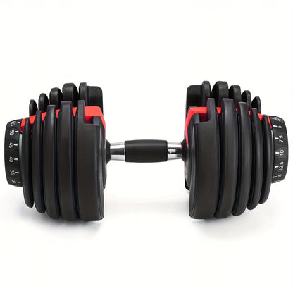 Adjustable Dumbbell 5in 1 (52.5lbs/24kg) | Anti-slip Dumbbell, Dumbbell Set for Women, Adjustable Dumbbell Set for Men, Fitness Workout, Strength Training, Antislip Grip, Compact Design, Durable Construction, Highquality Buil