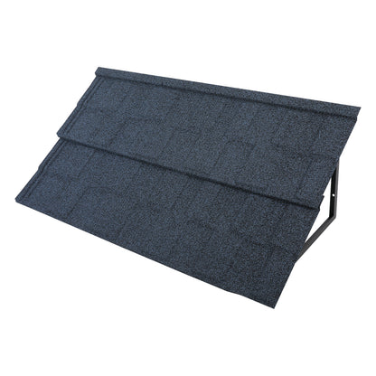 2 Metal Tile Shaped Awnings | Blue, 134*42CM, by NaMaSyo