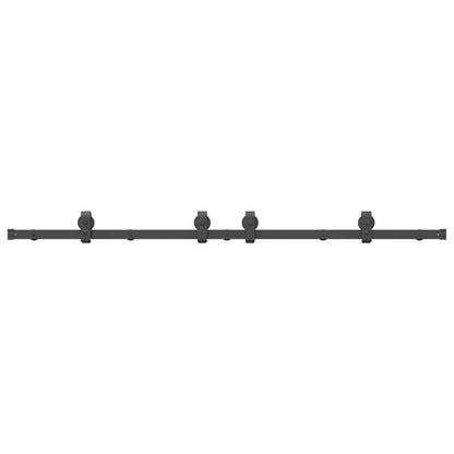 Schuifdeur – Binnendeur – Houten Deur – Loftdeur – Schuifdeursysteem – Zwaar Massief Hout – 59,94 cm Breed – 137,16 cm Hoog – Zwarte Handgrepen – Duurzaam & Gebruiksvriendelijk