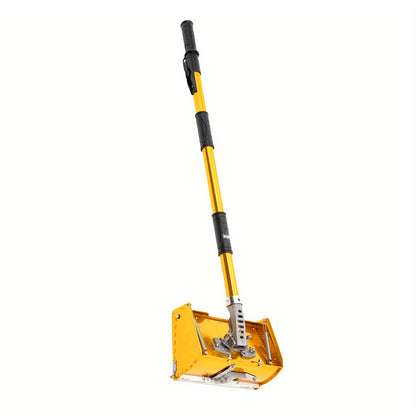 Afwerkingsgereedschap – Pleisterspaan – Plamuurspatel – Gipsafwerkset – Wand- en Plafondgereedschap – Geel – Verstelbaar Handvat 101,6-162,56 cm – 5-Snelheden Mechaniek