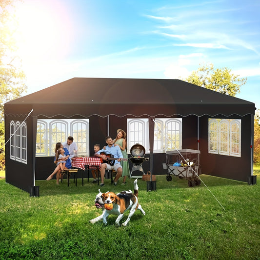 Prieel – Paviljoen – Partytent – Tuinpaviljoen – Tuinprieel – 3x6 Meter – Stevig Stalen Frame & UV50+ Bescherming