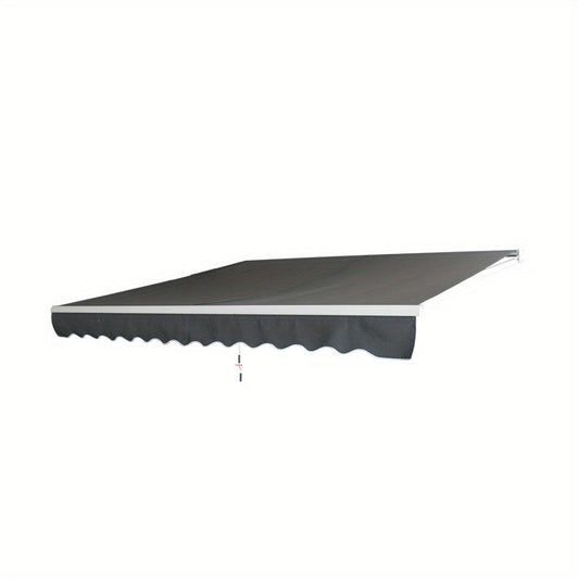 Zonnescherm Balkon – Balkonluifel – Klemmmarkies – Knikarmscherm – Zonwering – Aluminium Frame – 250x200 cm – Handbediening – Donkergrijs