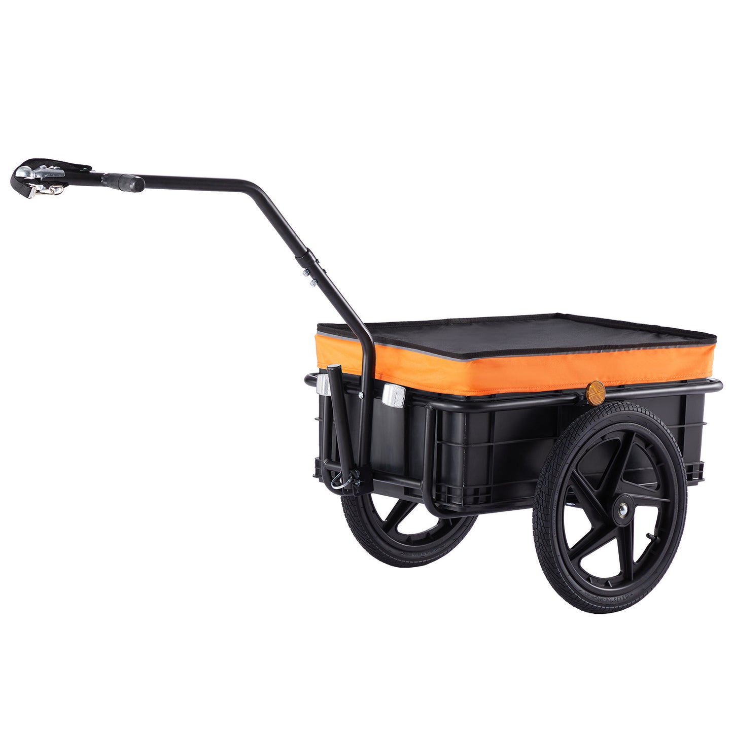 Fietskar – Fietstrolley – Bike Trailer – Bagagewagen – Fietsaanhanger – Carbon Stalen Frame – Waterdichte 600D Oxford Hoes – Max. 40 kg Draagvermogen – 406 mm Luchtbanden