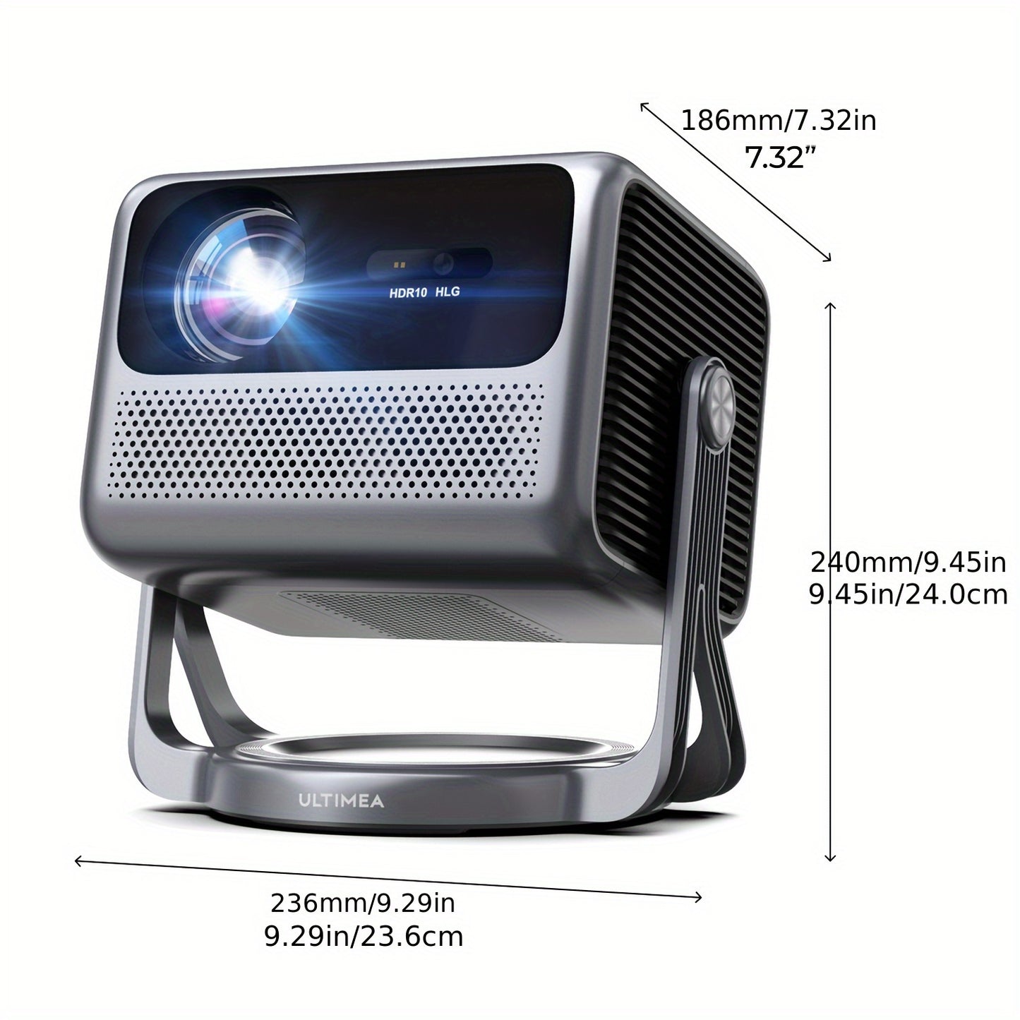 Beamer – Projector – Mini Beamer – Draagbare Beamer – Thuisbioscoop – Full HD 1080P – Android TV 11.0 – 600 ANSI Lumen HDR+HLG