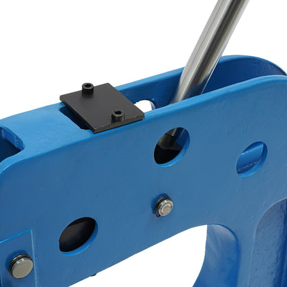 Metalen Krimp- en Strekmachine – Metaalbewerking Gereedschap – Plaatwerk Tang – Handkrimptang – Krimpmachine Metaal – Robuuste Metalen Constructie – Werkdiepte 21,6 cm – Blauwe Verflaag