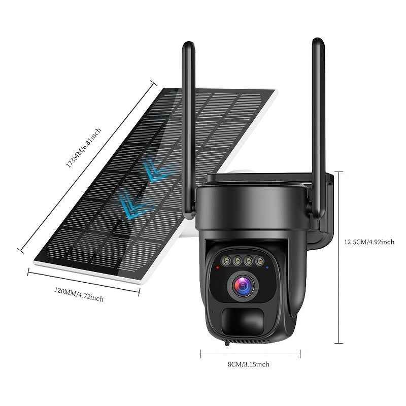 4G Outdoor Beveiligingscamera Set – Draadloze Beveiligingscamera – Surveillance Camera – Buiten Camera – Security Camera – Zonne-energie – Automatische Bewegingsdetectie Met Volgfunctie