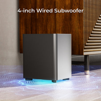 Soundbar – Home Cinema Geluidssysteem – Surround Speakers – Subwoofer – Draadloos – 5.1-Kanaals – 250W Piekvermogen – App Bedienbaar