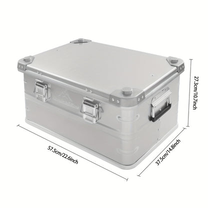 Opbergbox Aluminium – Opbergkist, Opbergdoos, Opbergcontainer, Opbergbak – Robuust & Sluitbaar – 50L Grote Inhoud, Weerbestendig
