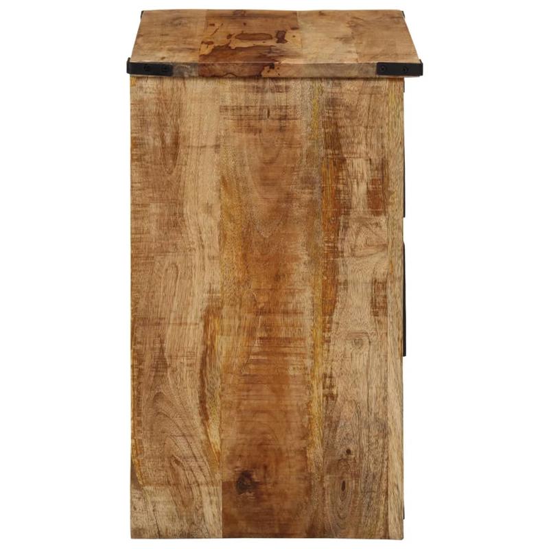 3-Drawer Dining Cabinet with Lockable Doors - Heavy-Duty Wood Construction, 55x35x60cm Modern Farmhouse Style Storage Cabinet for Kitchen, Dining Room, Living Room, Entryway - Easy Assembly Required