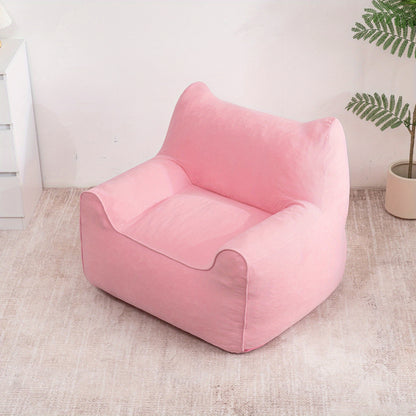 Grote Roze Zitzak – Zitzak Voor Volwassenen – Zitzak Met Vulling – Zitzak Sofa – Loungestoel – Ruim Formaat 90x90x70 cm – Veerkrachtige Schuimvulling