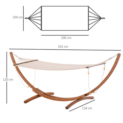 Hangmatstandaard – Hangmatframe – Tuinhangmat – Hangmatsteun – Boomhangoord – Houten Standaard – Weerbestendig – Max 120 kg Belastbaar