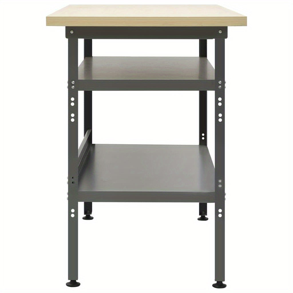 Werkbank – Werktafel – Werkbank Met Opbergruimte – Montagebank – Hobbytafel – Stalen Frame – 119x60x85 cm – Robuust En Multifunctioneel
