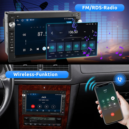 Autoradio – Car Stereo – Auto Muziekspeler – Multimedia Systeem – 7 Inch HD Touchscreen – Android 14 OS – 2 GB RAM 64 GB Opslag