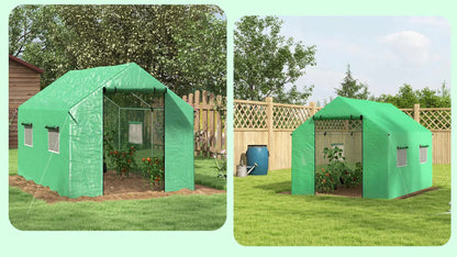 Tuinkas – Kas – Kweekkas – Groentekas – Plantenkas – 2x3 Meter – Gegalvaniseerd Stalen Frame – UV-Beschermde PE Hoes