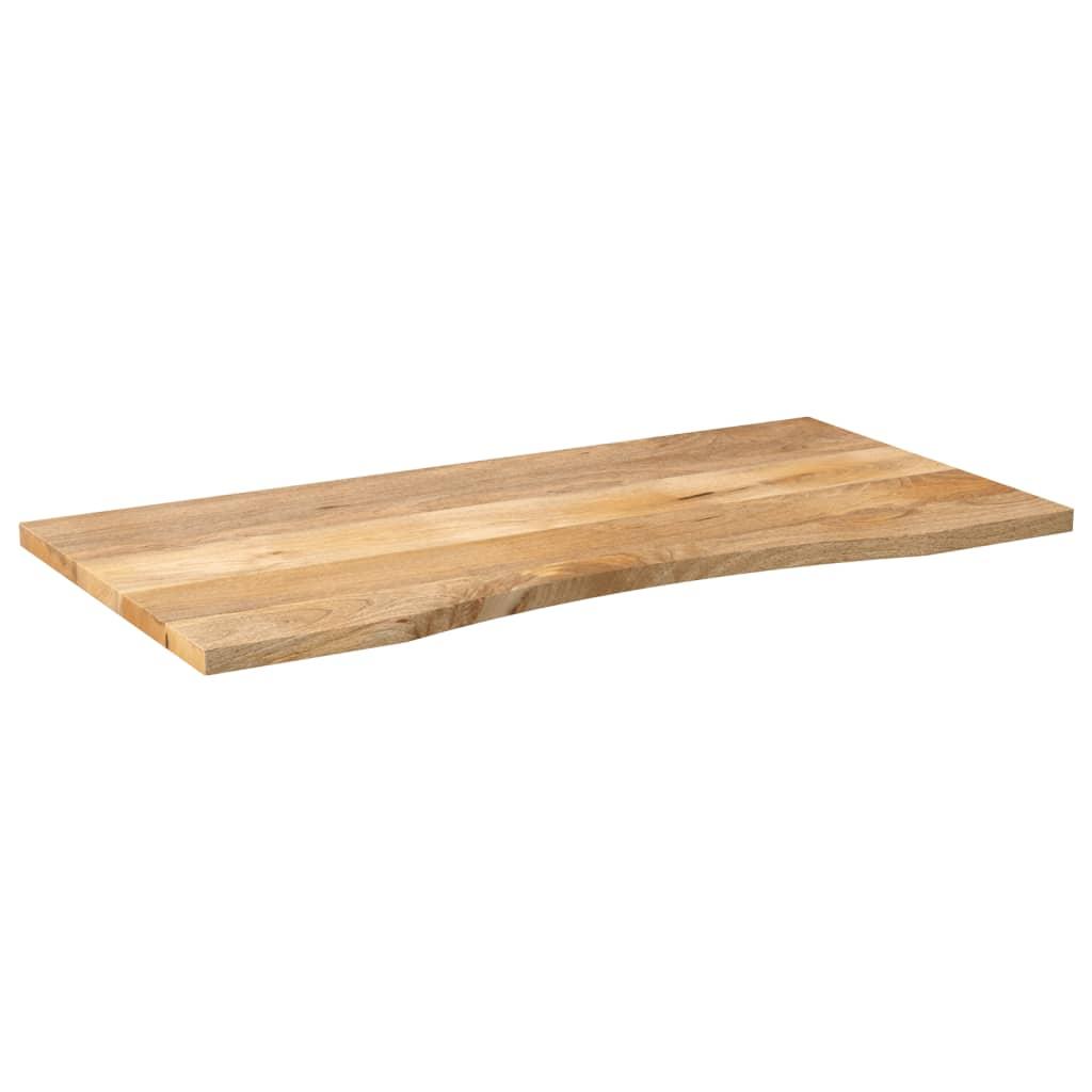 Mango Houten Werkblad – Bureaublad – Tafelblad – Werktafel – Blad – Massief Mango Hout – Met Groef – 119 x 51 x 2,5 cm – Ideaal Voor Badkamerorganisatie
