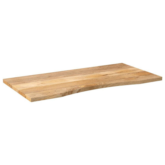 Mango Houten Werkblad – Bureaublad – Tafelblad – Werktafel – Blad – Massief Mango Hout – Met Groef – 119 x 51 x 2,5 cm – Ideaal Voor Badkamerorganisatie