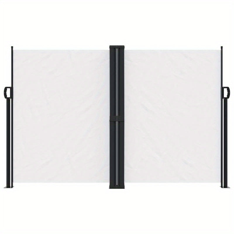 Windscherm – Uitschuifbaar Scherm – Balkonbescherming – Zonwering – Windscherm Tuin – Waterafstotend Polyester – Zelf Oprollend Mechaniek