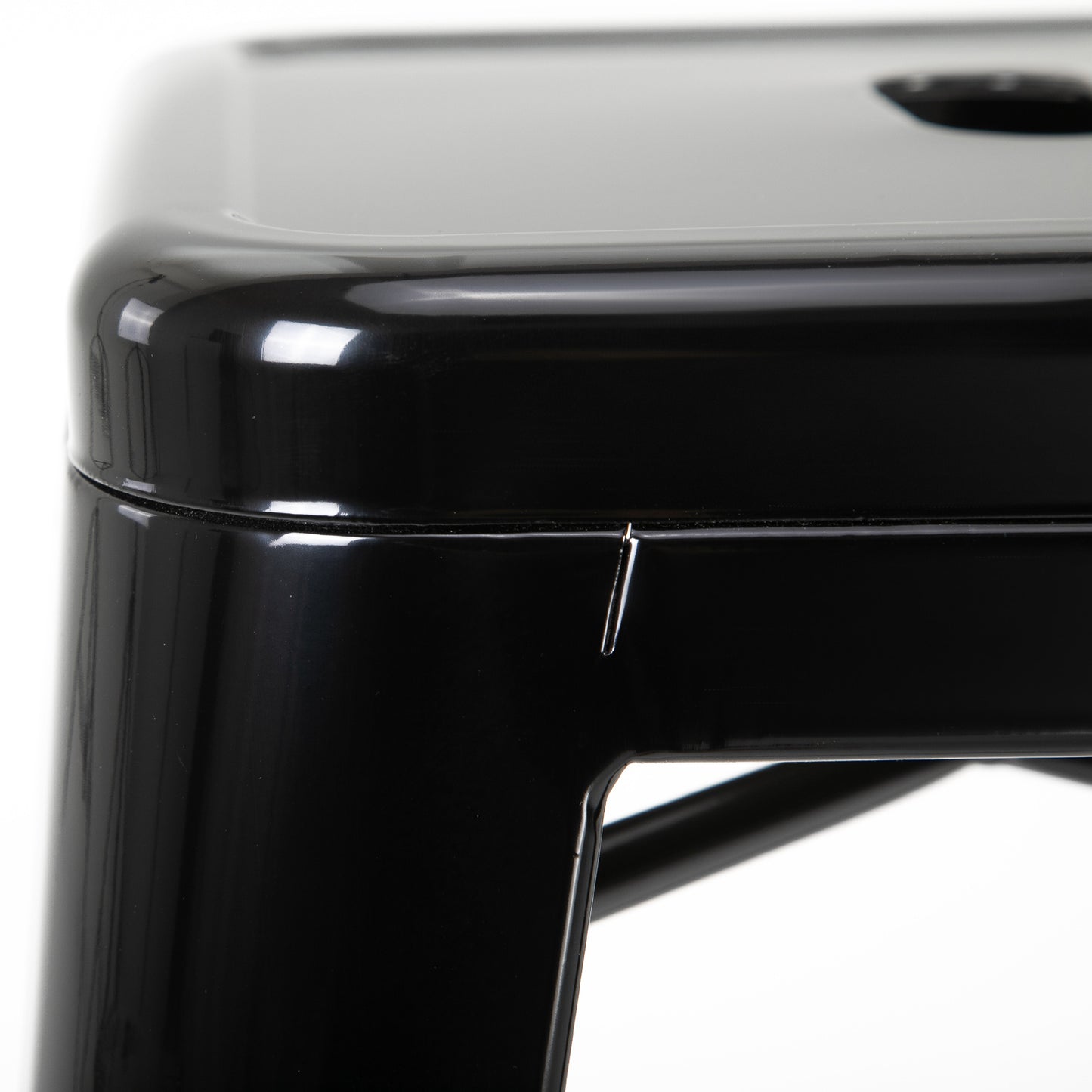 Barkrukken – Barstoelen – Zitkrukken – Krukken – Barkruk Set – Metalen Frame – Stapelbaar – Geschikt Binnen en Buiten – Zwart