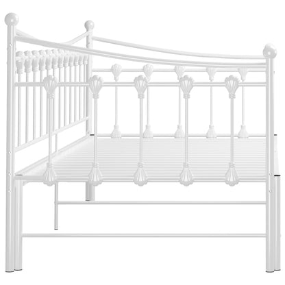 Bedbank – Slaapbank – Sofa Bed – Logeerbed – Uittrekbare Bank – Metalen Frame – 90x200 cm – Ruimtebesparend Design