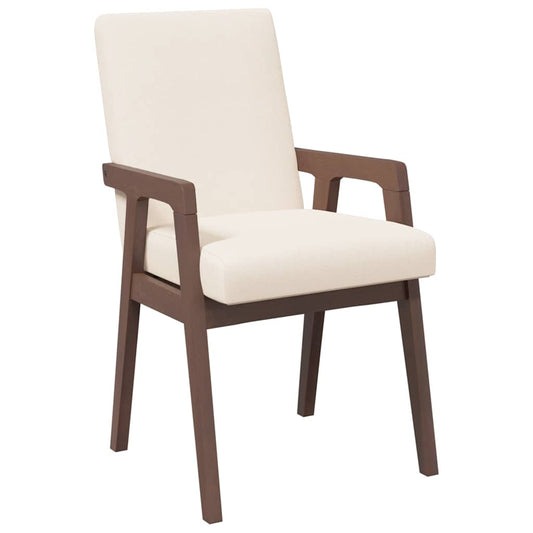 Eetkamerstoel – Stoel – Kuipstoel – Meubel – Zitmeubel – Massief Rubberhout – Set Van 2 – Comfortabele Schuimkussens