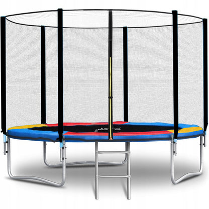 Trampoline – Tuintrampoline – Springkussen – Springmat – Buitenspeelgoed – 252 cm Diameter – Veilig Veiligheidsnet Met Ladder