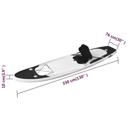 Opblaasbare Stand-Up Paddleboard – SUP Board – Paddleboard – Watersportboard – Compleet Met Peddel – Venster Onder Water