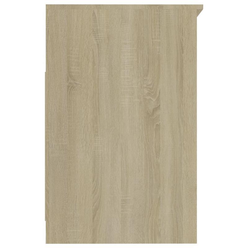 Sideboard – Dressoir – Opbergkast – Kast – Ladenkast – Sonoma Eiken – Compact Ruimtebesparend – Hout Met Metalen Accenten