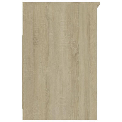 Sideboard – Dressoir – Opbergkast – Kast – Ladenkast – Sonoma Eiken – Compact Ruimtebesparend – Hout Met Metalen Accenten