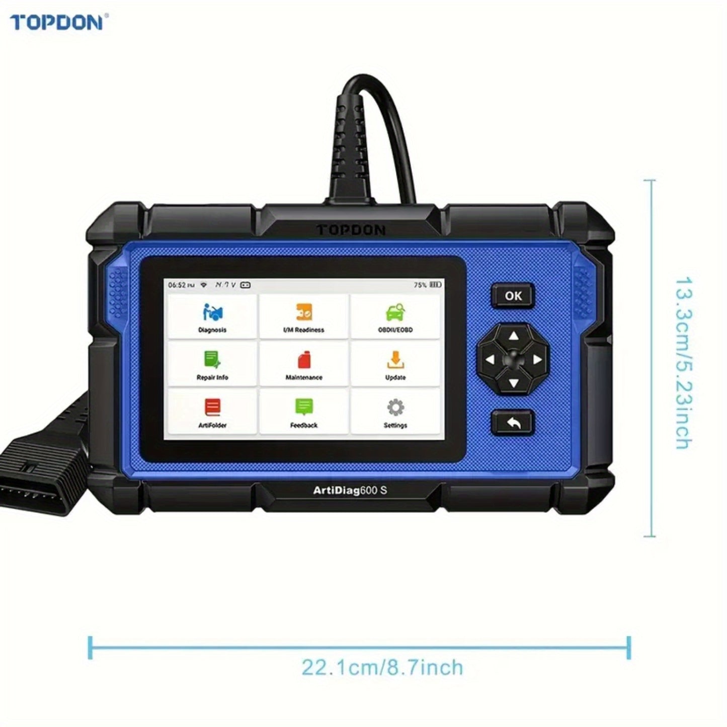 OBD2 Scanner – Auto Diagnosetool – Foutcode Uitlezer – ABS SRS Scanner – Transmissie Scanner – Live Data & Grafieken – Draadloze Wi-Fi Connectie